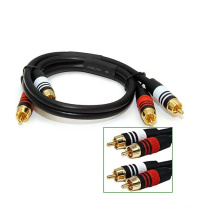 High Quality Coaxial 2RCA Male to Male Composite Audio Cable